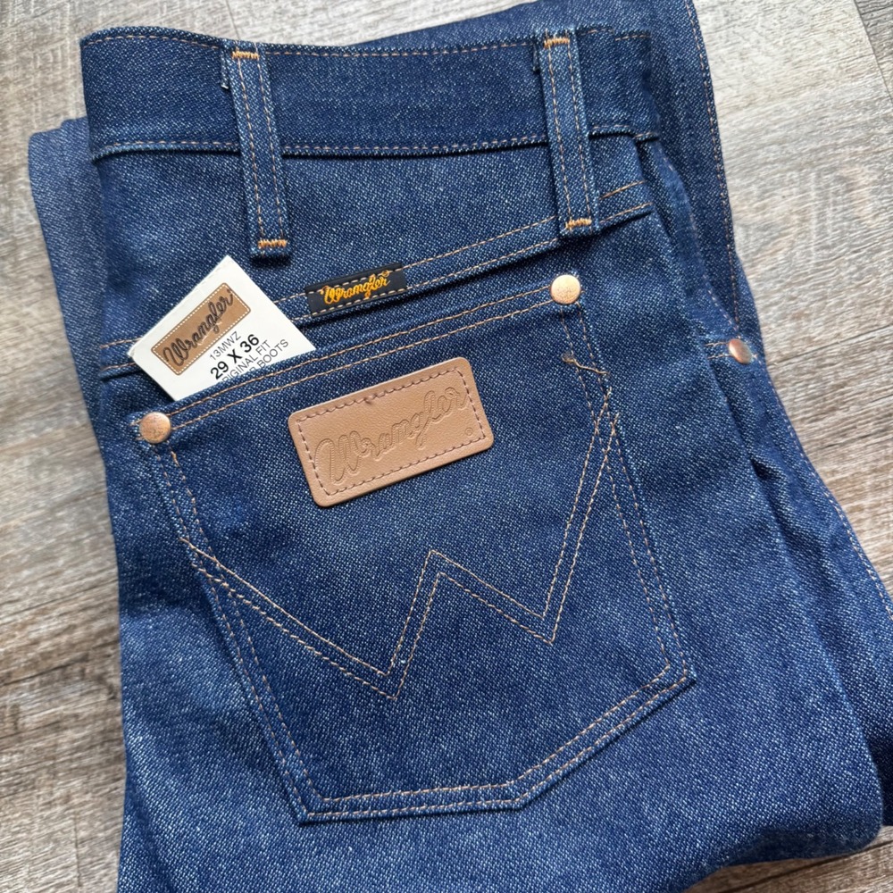 Wrangler 13MWZ Cowboy Cut Jeans 29x36 Original Fit Rigid Indigo Denim NEW